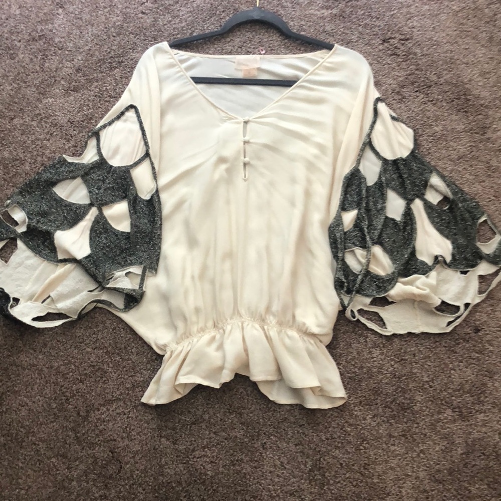 hand beaded sleeve shirt